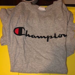 Gray champion T-shirt